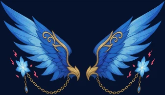 Azure Blossom Wings