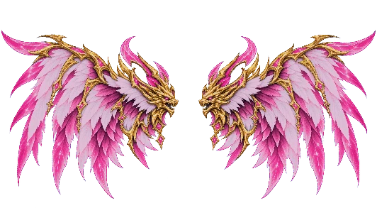 Celestial Dragon Wings Pink