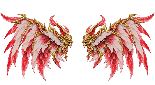 Celestial Dragon Wings Red