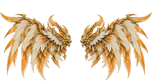 Celestial Dragon Wings Amber