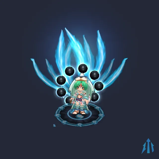 Nine-Tail Inferno Ice Blue